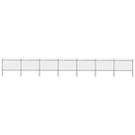 vidaXL Clôture de jardin avec dessus en lance Acier 11 9 x 1 2 m Noir