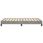 vidaXL Cadre de lit gris clair 120x190 cm velours