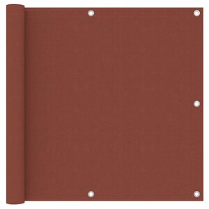 vidaXL Écran de balcon Terre cuite 90x500 cm Tissu Oxford