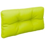 vidaXL Coussins de palette lot de 2 vert vif tissu