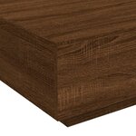 vidaXL Table basse chêne marron 80x80x31 cm bois d'ingénierie