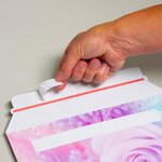Lot de 100 enveloppes carton b-box 4 imprimée rose format 250x353 mm