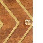 vidaXL Tables de chevet 2 Pièces marron et noir bois de manguier solide