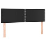 vidaXL Sommier à lattes de lit avec matelas Noir 140x200 cm Similicuir