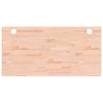 vidaXL Dessus de bureau 110x55x2 5 cm bois massif de hêtre