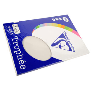 Ramette 50 Feuilles Papier 160g A4 210x297 mm Certifié FSC gris perle TROPHÉE