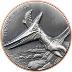 Pièce de monnaie en Argent - Cuivre 10 Vatu g 10 Ag - 145 Cu Millésime 2024 Double Giant Predators PTERANODON