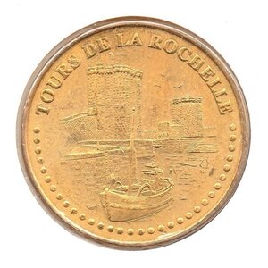Mini médaille monnaie de paris 2007 - tours de la rochelle