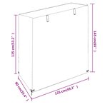 vidaXL Housse de balancelle 8 œillets 125x90x135/165 cm PE