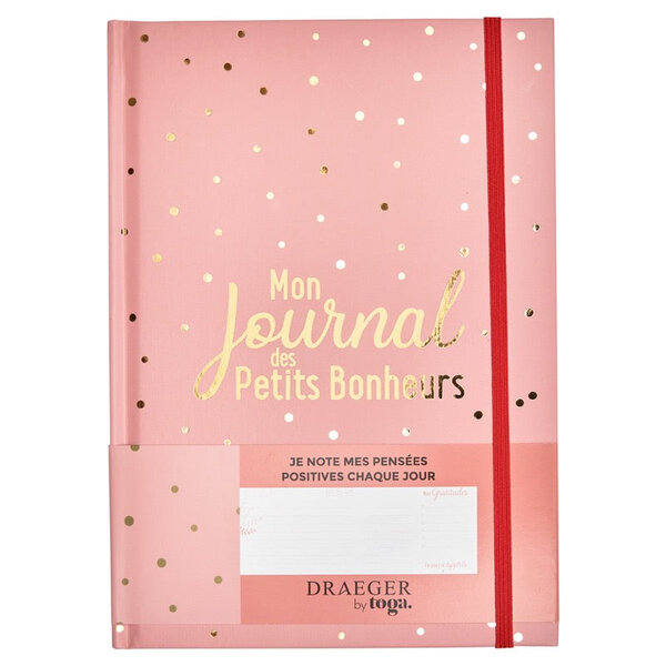 Journal de gratitude Mes petits bonheurs - Rose poudré - Draeger
