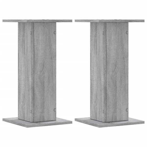 vidaXL Supports pour plantes 2 Pièces sonoma gris bois d'ingénierie