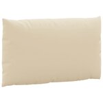 vidaXL Coussins de palette lot de 3 beige tissu oxford