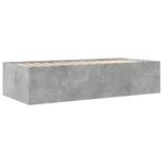 vidaXL Lit de jour et tiroirs gris béton 90x200 cm bois d'ingénierie