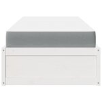 vidaXL Lit avec matelas blanc 90x200 cm bois massif de pin