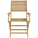 vidaXL Ensemble à manger de jardin 5 Pièces Bois d'acacia solide