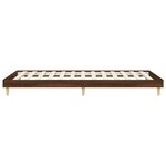 vidaXL Cadre de lit chêne marron 75x190 cm bois d'ingénierie