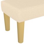 vidaXL Banc Crème 100x30x30 cm Tissu