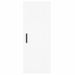 vidaXL Buffet haut Blanc 34 5x34x180 cm Bois d'ingénierie