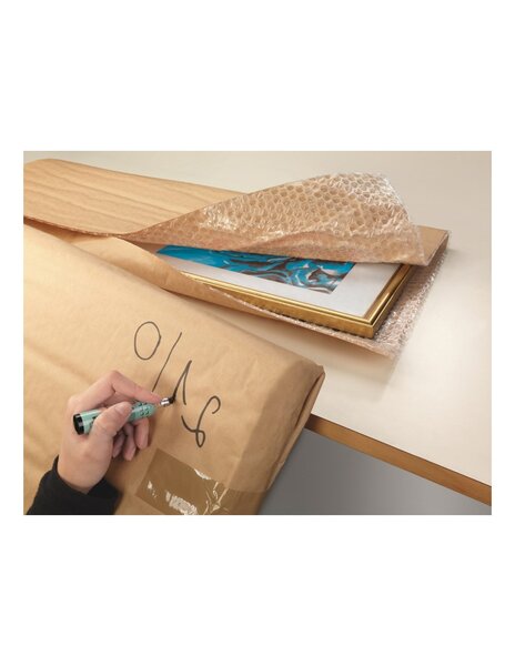 (lot 1rl) film bulles kraft 120cmx100m