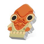 Pièce de monnaie 2 Dollars Niue 2022 1 once argent BE – Chibi Amiral Ackbar Star Wars