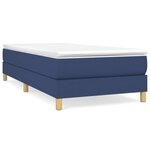 vidaXL Cadre de lit Bleu 80x200 cm Tissu