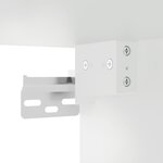 vidaXL Meuble TV mural avec LED blanc 180x31x45 cm