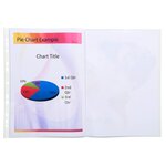 Sachet 10 Pochettes Perforées Polypropylène Lisse A3 Pliées - Incolore - X 5 - Exacompta