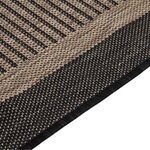 vidaXL Tapis à tissage plat d'extérieur 140x200 cm Marron foncé
