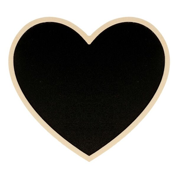 Tableau Noir Coeur 15x13 5 cm