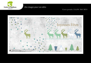 Carte double - fêtes - dessin marion muller
