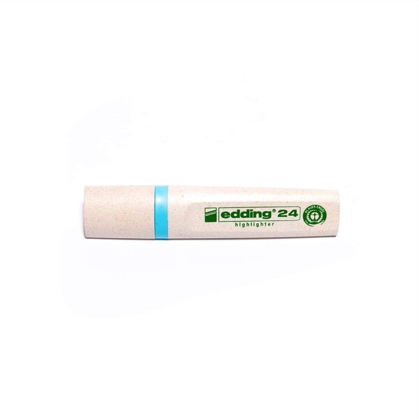 Surligneur bleu rechargeable - matières recyclées - Edding EcoLine