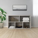 vidaXL Bibliothèque/Buffet Gris béton 50x25x80 cm Bois d’ingénierie