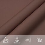 vidaXL Voile de parasol tissu oxford triangulaire 4 5x4 5x4 5 m marron