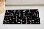 Tapis de cuisine 50 x 80 cm - Noir