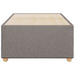 vidaXL Cadre de lit Taupe 90x200 cm Tissu