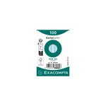 Paquet 100 Fiches Sous Film - Bristol Ligné Non Perforé 55x74mm - Bleu Ciel - X 48 - Exacompta