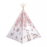Tipi enfant Pivoine avec coussins