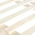 vidaXL Cadre de lit et tête de lit 100x200 cm bois de pin massif