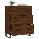 vidaXL Buffet chêne marron 69 5x34x90 cm bois d'ingénierie