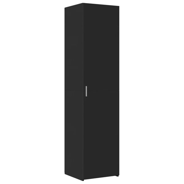 vidaXL Buffet haut noir 45x42 5x185 cm bois d'ingénierie