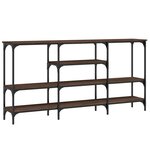 vidaXL Table console chêne marron 160x29x80 cm bois d'ingénierie