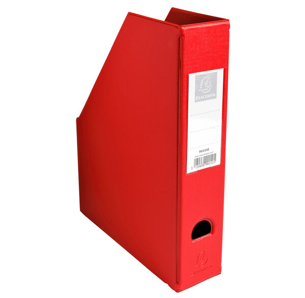 Porte-revues PP - Dos 70mm - livrés à plat - 23x31cm - Rouge EXACOMPTA