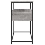 vidaXL Table console sonoma gris 75x40x75 cm bois d'ingénierie