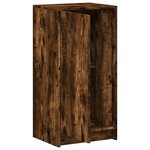 vidaXL Buffet avec LED chêne fumé 42 5x34x85 cm bois d'ingénierie