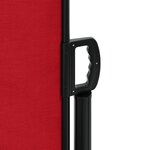 vidaXL Auvent latéral rétractable rouge 120x1000 cm