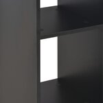 vidaXL Table de bar Noir 60x60x110 cm