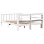 vidaXL Cadre de lit sans matelas blanc 120x200 cm bois de pin massif