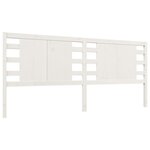 vidaXL Tête de lit Blanc 166x4x100 cm Bois massif de pin