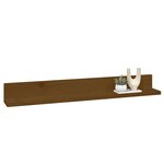 vidaXL Étagères murales 2 Pièces Marron miel 80x11x9cm Bois de pin massif