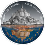 Pièce de monnaie en Argent 5 Dollars g 62.2 (2 oz) Millésime 2023 MONT SAINT MICHEL ABBEY